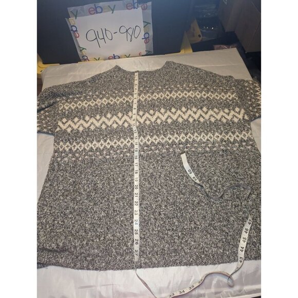 J. Jill Pullover Sweater Size XL Top Casual Marled Grey Nordic Soft Comfy R97641 - Picture 8 of 11